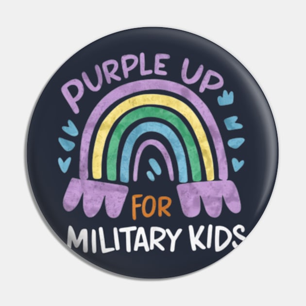 Purple Up For Military Kids Military Child Month Pin by madara art1