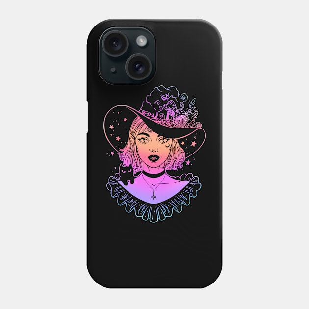 Fly agaric witch Phone Case by OccultOmaStore