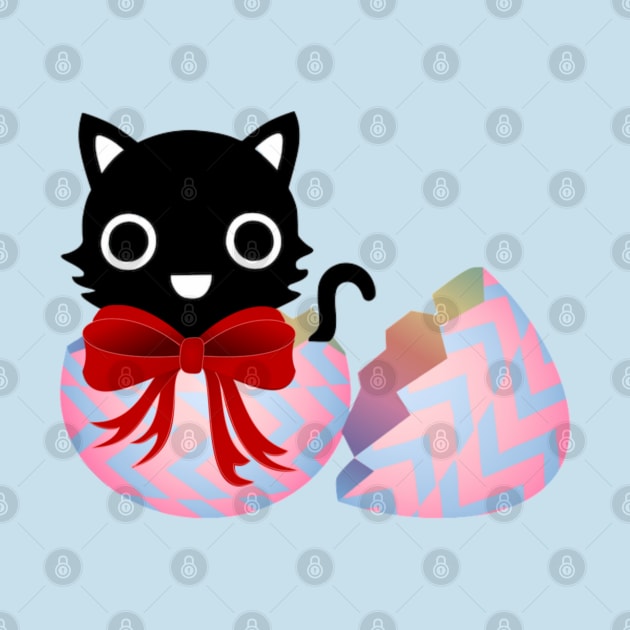 Easter Egg and Kitty by Primigenia