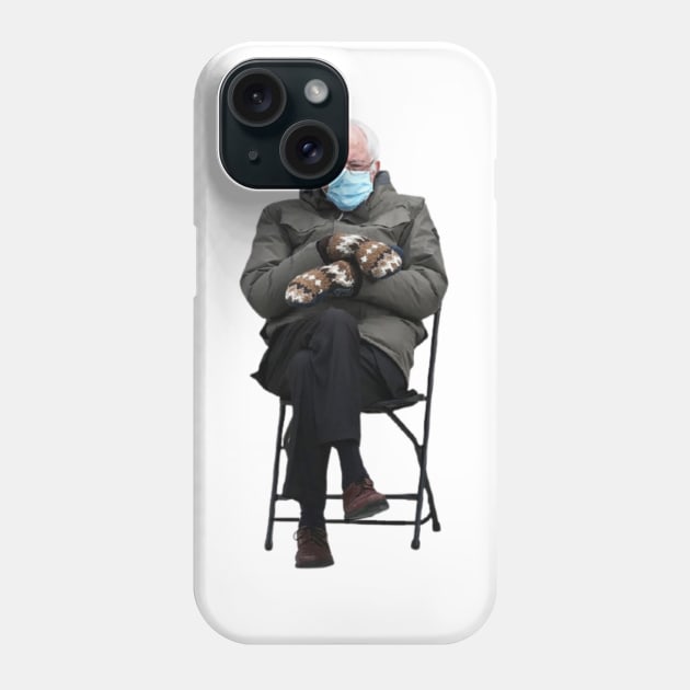 Bernie Sanders Mittens Inauguration Meme Phone Case by gillys