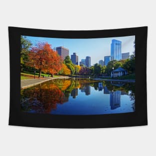 Autumn Foliage on the Boston Common Frog Pond Tapestry