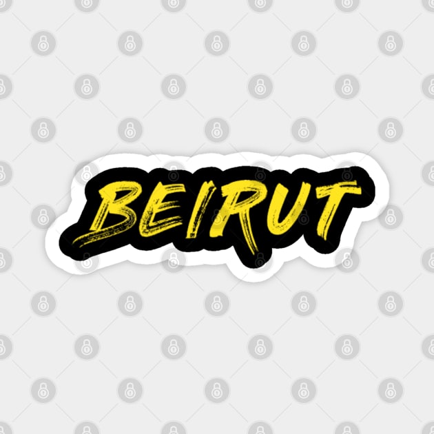 Beirut graphic Magnet by Beirout