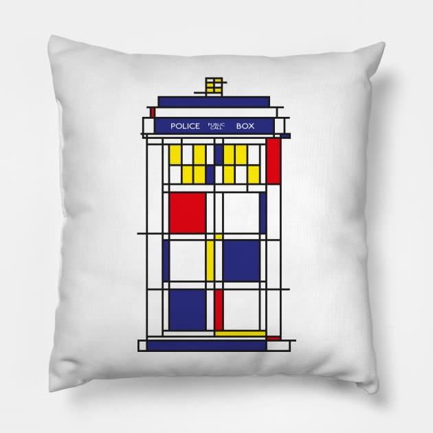 Mondrian who. Pillow by sebasebi
