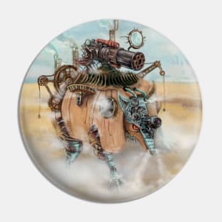 Steampunk. City Armadillo. Pin