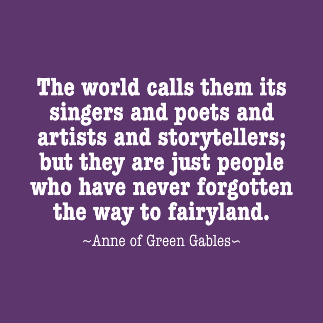 Fairyland - Anne of Green Gables - Version 2 by RG Standard