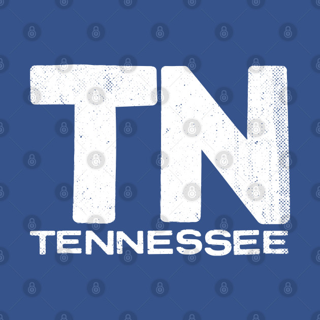 Discover TN Tennessee Vintage State Typography - Tennessee - T-Shirt