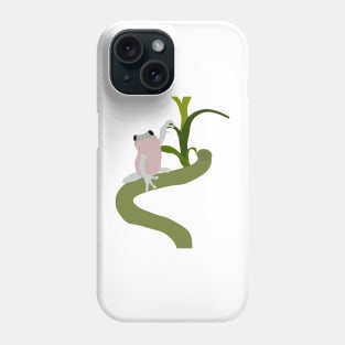 Frog on a flower Phone Case