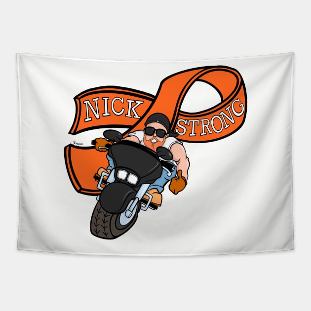 NICK STRONG Support Ribbon Tapestry by ScottyGaaDo