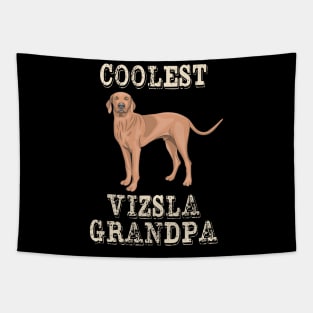 Coolest Vizsla Dog Grandpa Tapestry