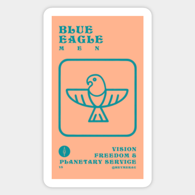 Blue Eagle - Mayan Tzolkin Symbols