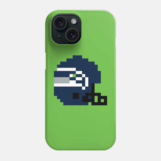 8 Bit Seattle Seahawks Helmet Phone Case by N8I