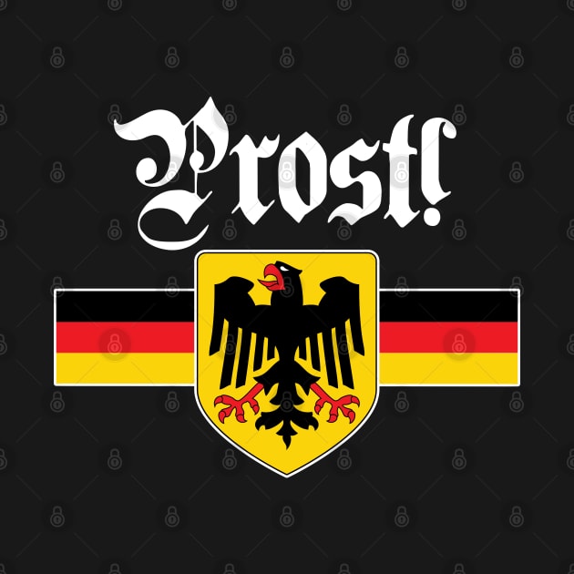 Prost! German Flag Coat of Arms Eagle by andzoo