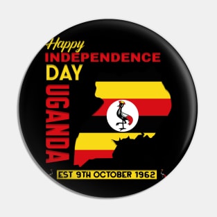 Happy Independence Day Uganda, Ugandan Flag Pin