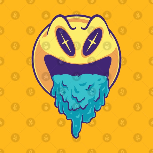 Vomiting Emoticons Angry Mode by yudabento