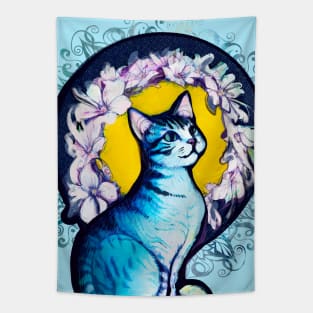 Holy Kitty Cat Tapestry