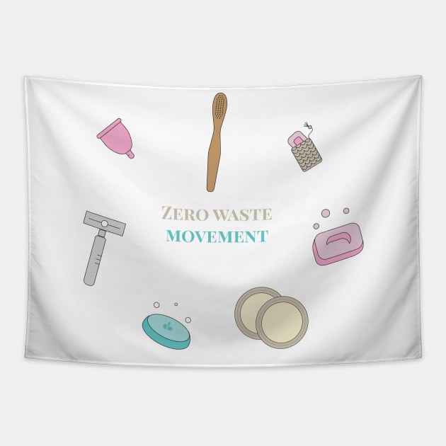 Zero waste movement Tapestry by Claudiaco