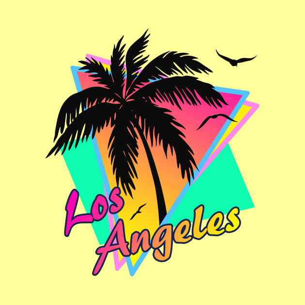 Los Angeles Cool 80s Sunset - Los Angeles - Phone Case