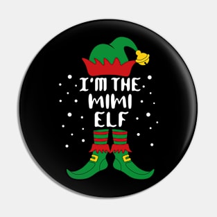 I'm The Mimi Elf Family Christmas Pin