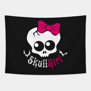 Skull Girl Tapestry