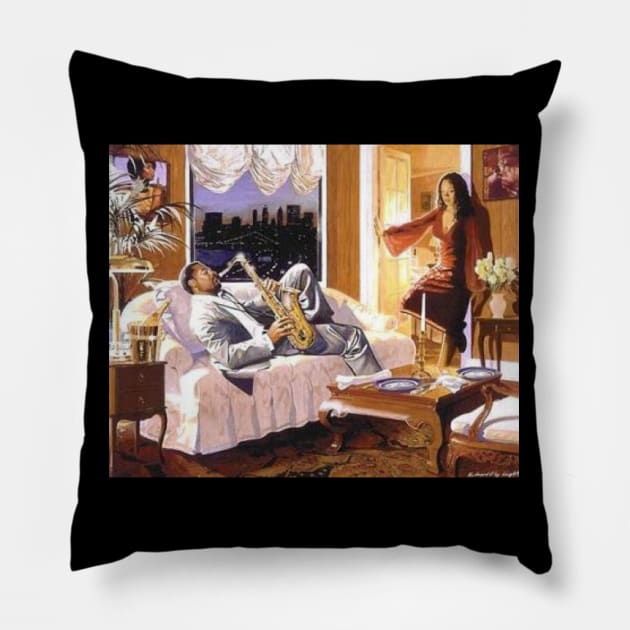 Jazzy Date Pillow by CoreDJ Sherman