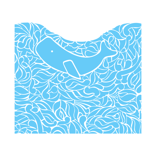 Whale and Waves by LaP shop