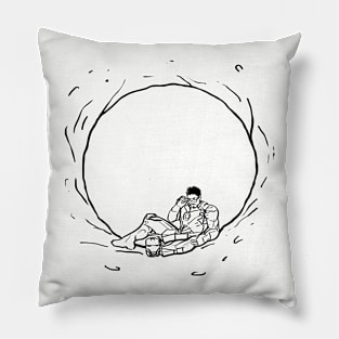 Tony on a donut 01 Pillow