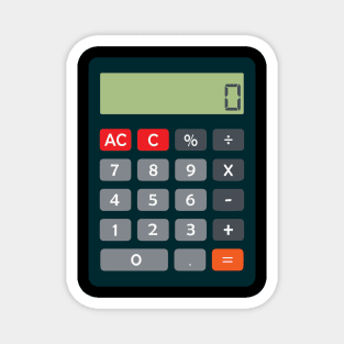 Accountant Costume Outfit Math Calculator Magnet