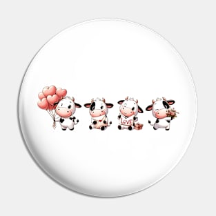 My Cow Is My Valentine Pin