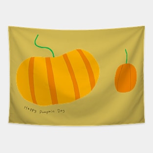 Happy Pumpkin Day Tapestry