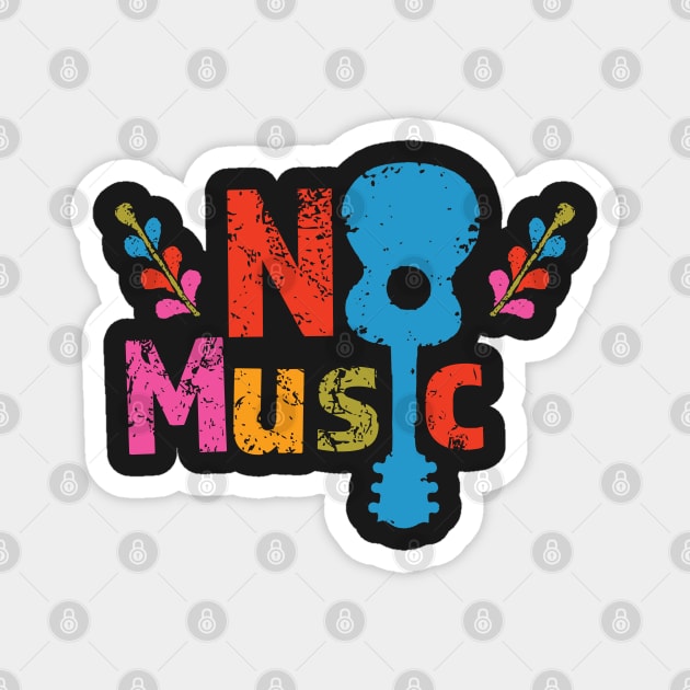 No Music Magnet by B3pOh