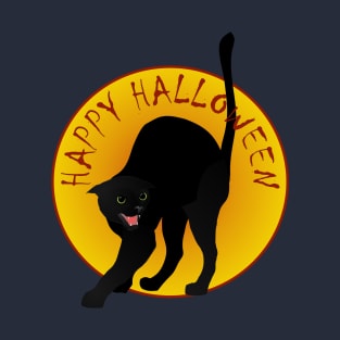 Scaredy Cat Happy Halloween T-Shirt