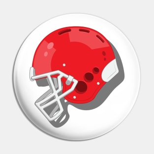 Red Football Helmet Pin