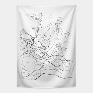 Fantastic Four Sketch Tapestry