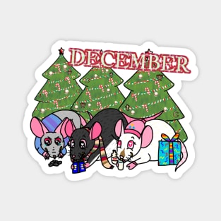 December Rats Magnet