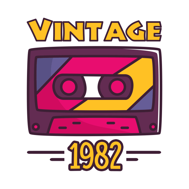 1982 Vintage Cassette 38th Birthday Gift Retro Style Ideas by johnii1422
