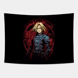 fullmetal alchemist brotherhood- edward elric action figure Tapestry