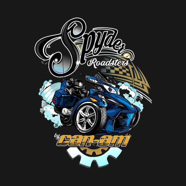 Can-Am Spyder Roadsters Retro Logo by McFadden