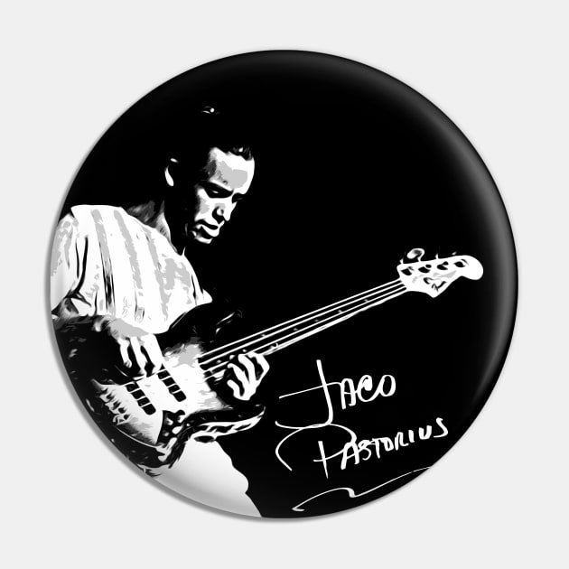 Jaco Punk Jazz Pin by Hindsight Apparel