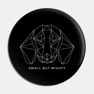 Small But Mighty | Unisex Outline Dachshund Shirt Pin