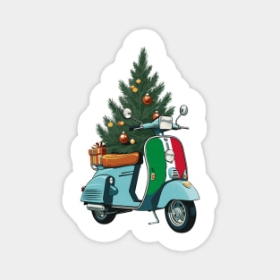 Scooter Christmas tree Magnet