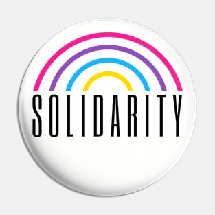 Bi Pan Solidarity Rainbow Pin