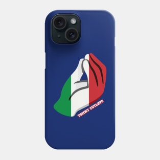 Tommy Cutlets Italian Hand, Italian Flag Phone Case