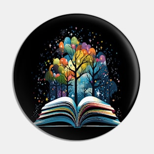 Winter And Book Pin