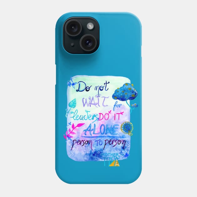 Mother Teresa quote Phone Case by Arashi Kim