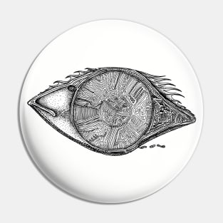 Fish Eye Maze Pin