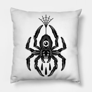 Dark spider Pillow