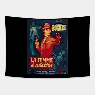 Humphrey Bogart - French Poster for "The Enforcer" (1951) Tapestry