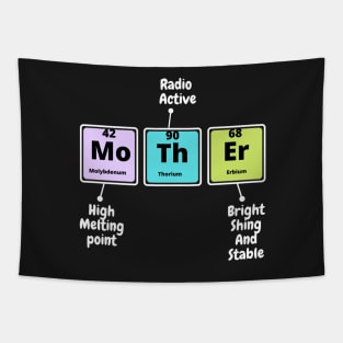 Womens Mother Periodic T-SHIRT , Funny Chemistry SHIRT ,Gifts for Women Men Tapestry