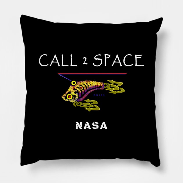 NASA, Called 2 Space along the Florida Space Coast Pillow by The Witness