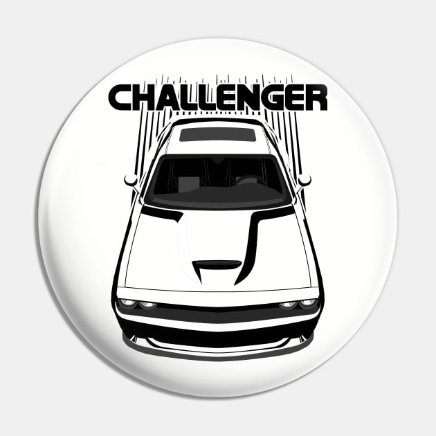Challenger  - Dark Transparent/Multi Color Pin by V8social